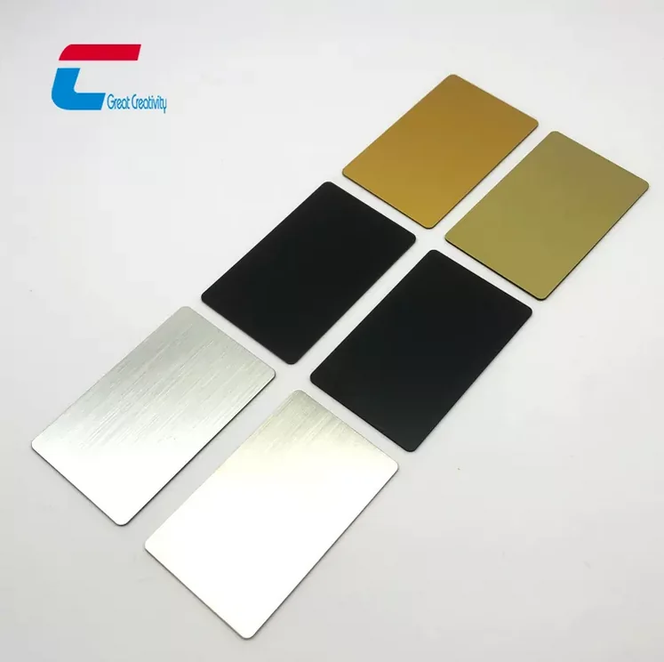 NFC金属名片不锈钢彩色13.56Mhz Nfc NTAG 216金属卡Rfid空白名片